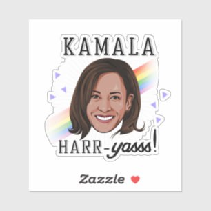 Kamala Harr-Yasss Aufkleber