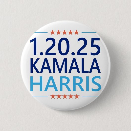 Kamala Harris 1. Frau Präsidentin 1.20.25 Button (Vorderseite)