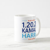 Kamala Harris 1. Frau Präsidentin 1.20.25 Kaffeetasse (VorderseiteRechts)