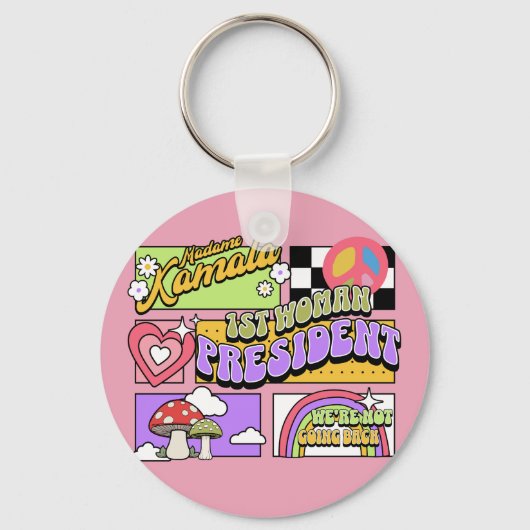 Kamala Harris 1. Frau Präsidentin Einweihung Schlüsselanhänger (Vorderseite)