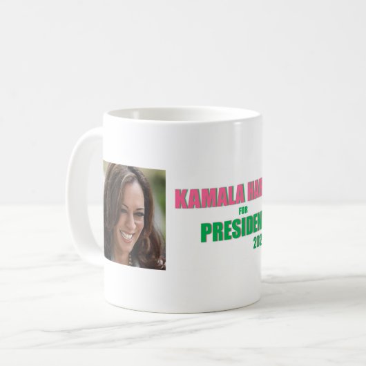 Kamala Harris 2020 ALIAS - Kamala Harris Präsident Kaffeetasse (Vorderseite Links)