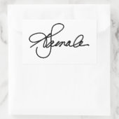 Kamala Harris 2020 Autograph Rechteckiger Aufkleber (Tasche)