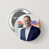 Kamala Harris 2020 "Douglas Emhoff für ersten Typ Button (Vorne & Hinten)