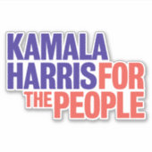 Kamala Harris 2020 Kamala für Präsident Aufkleber (Vorderseite)