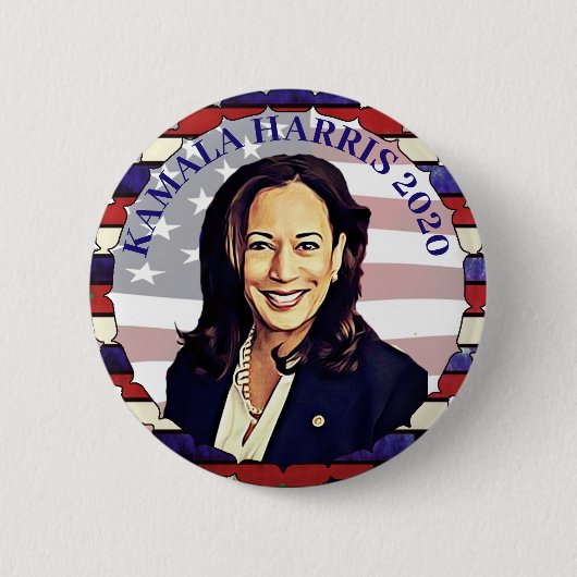 Kamala Harris 2020 Präsidentschaftskandidat Button (Vorderseite)