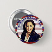 Kamala Harris 2020 Präsidentschaftskandidat Button (Vorne & Hinten)