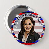 Kamala Harris 2020 Präsidentschaftskandidat Button (Vorne & Hinten)