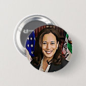 Kamala Harris 2020 Präsidentschaftskandidat Button (Vorne & Hinten)