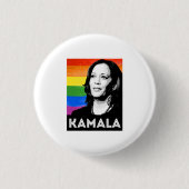 KAMALA HARRIS 2020 PRIDE POSTER BUTTON (Vorderseite)