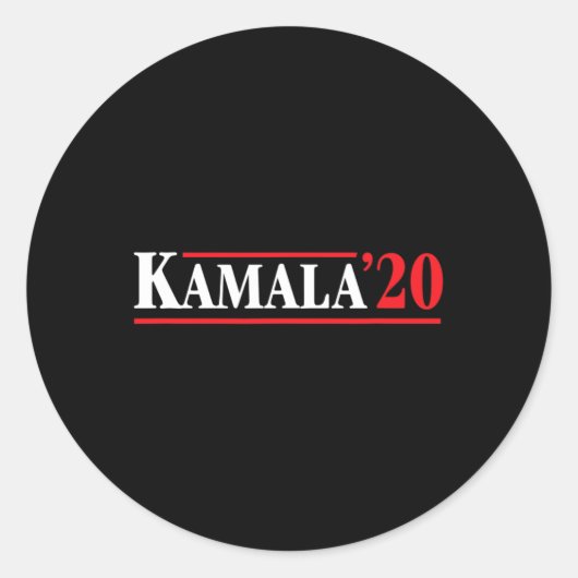 Kamala Harris 2020 Runder Aufkleber (Vorderseite)