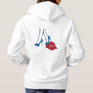 Kamala Harris 2024 Absätze treten auf Maga Hut Hoodie