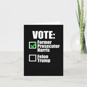 Kamala Harris 2024 - Abstimmung Ehemaliger Ankläge Karte