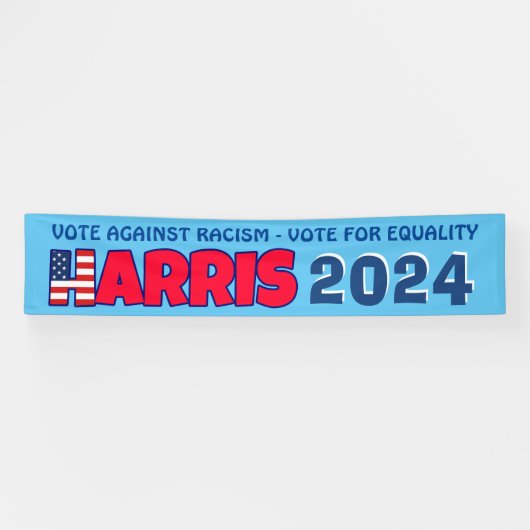 Kamala Harris 2024 Abstimmung gegen Rassismus Banner (Horizontal)