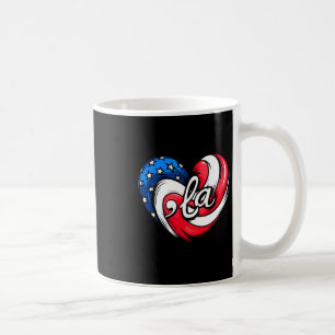 Kamala Harris 2024 American Flag Heart Comma La Pa Kaffeetasse