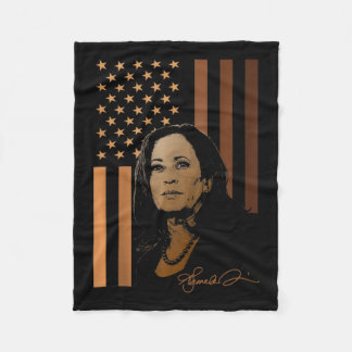 Kamala Harris 2024 Amerikanische Flagge Frau Präsi Fleecedecke
