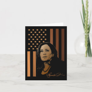 Kamala Harris 2024 Amerikanische Flagge Frau Präsi Karte