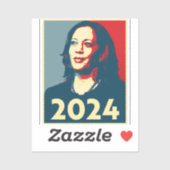 Kamala Harris 2024 Aufkleber (Blatt)