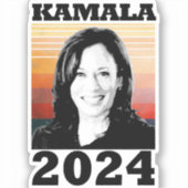 Kamala Harris 2024 Aufkleber (Vorderseite)