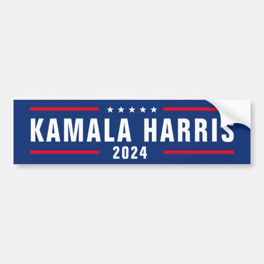 KAMALA HARRIS 2024 AUTOAUFKLEBER (Vorne)
