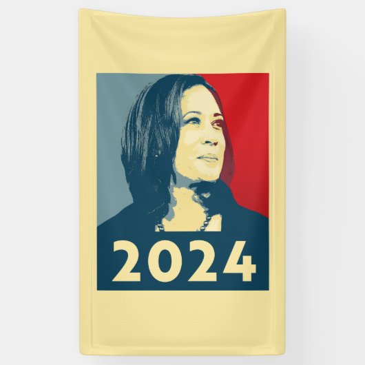 Kamala Harris 2024 Banner (Vertikal)