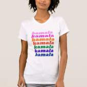 Kamala Harris 2024 Bright farbenfrohe Typografie T-Shirt (Vorderseite)