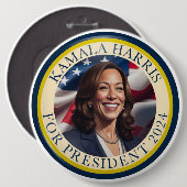 Kamala Harris 2024 Button (Vorne & Hinten)