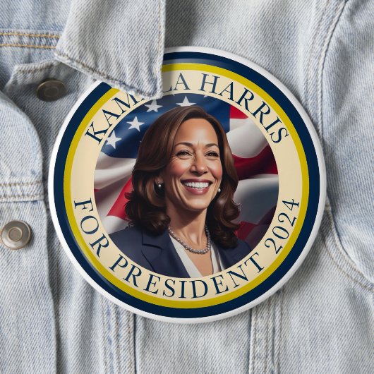 Kamala Harris 2024 Button (Beispiel)