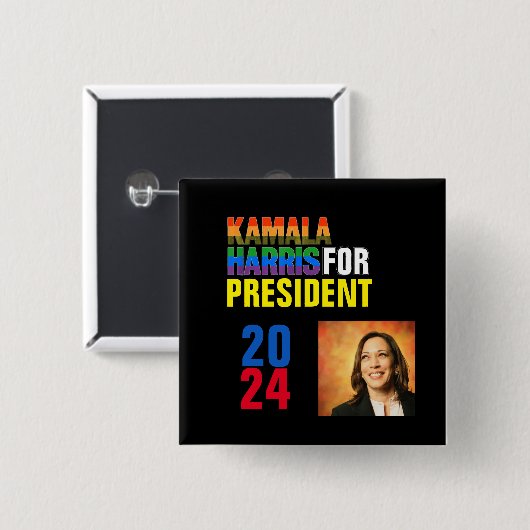 Kamala Harris 2024 Button (Vorne & Hinten)