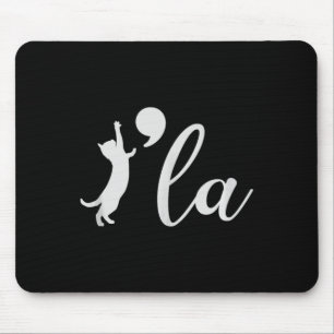 Kamala Harris 2024 Cat Lady President Comma La Fun Mousepad