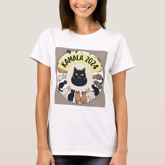 KAMALA HARRIS 2024 CATS TSHIRT (Vorderseite)