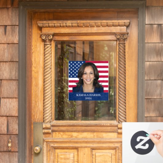 Kamala Harris 2024 Fensteraufkleber (Haustür)