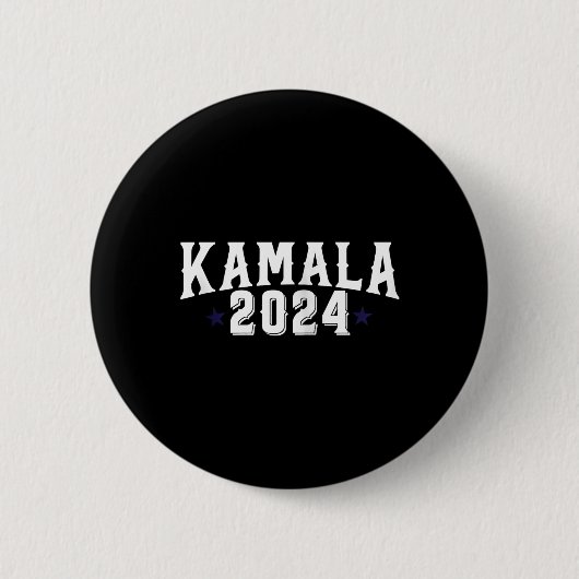 Kamala Harris 2024 Frau Präsidentin Election Campa Button (Vorderseite)