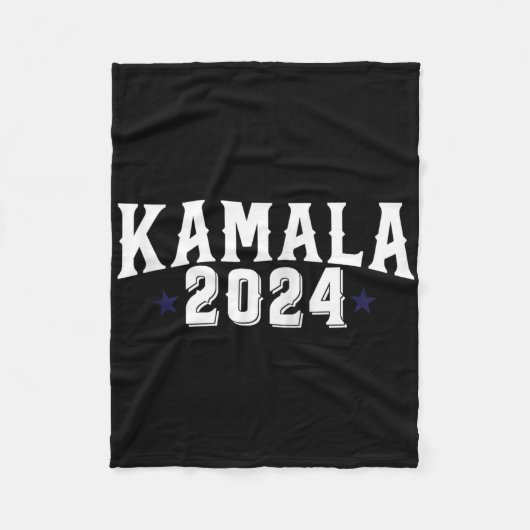 Kamala Harris 2024 Frau Präsidentin Election Campa Fleecedecke (Vorderseite)