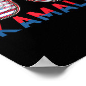 Kamala Harris 2024 Frau Präsidentin Kamala 47 USA  Poster (Ecke)