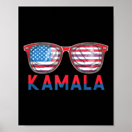 Kamala Harris 2024 Frau Präsidentin Kamala 47 USA  Poster (Vorne)