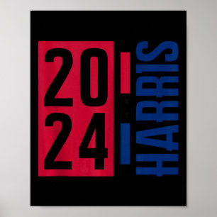 Kamala Harris 2024 Frau Präsidentin Kamala 47 USA  Poster