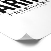 Kamala Harris 2024 Frau Präsidentin Kamala 47 USA Poster (Ecke)