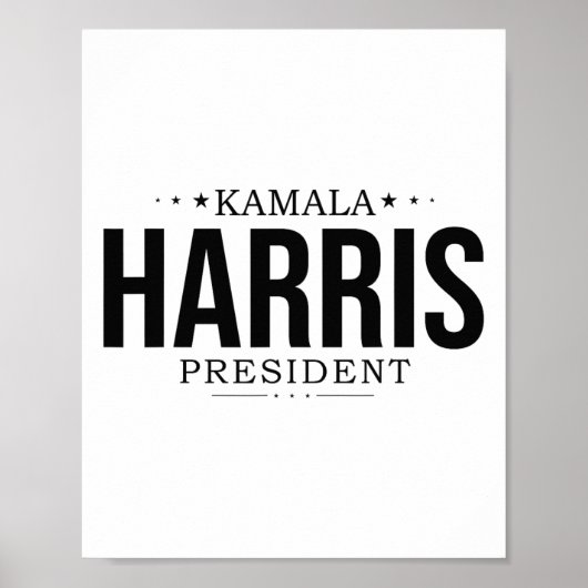 Kamala Harris 2024 Frau Präsidentin Kamala 47 USA Poster (Vorne)