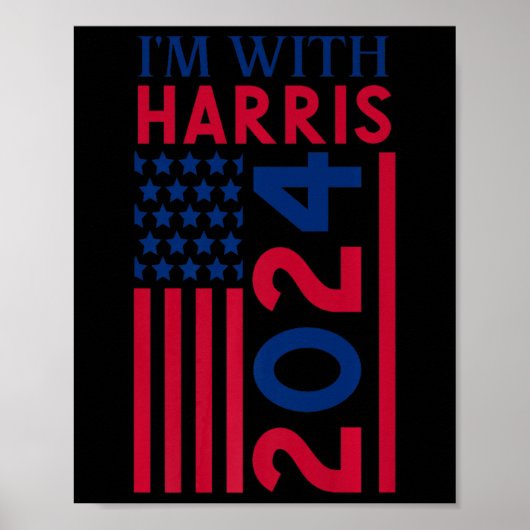 Kamala Harris 2024 Frau Präsidentin Kamala 47 USA Poster (Vorne)
