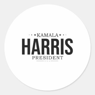 Kamala Harris 2024 Frau Präsidentin Kamala 47 USA Runder Aufkleber