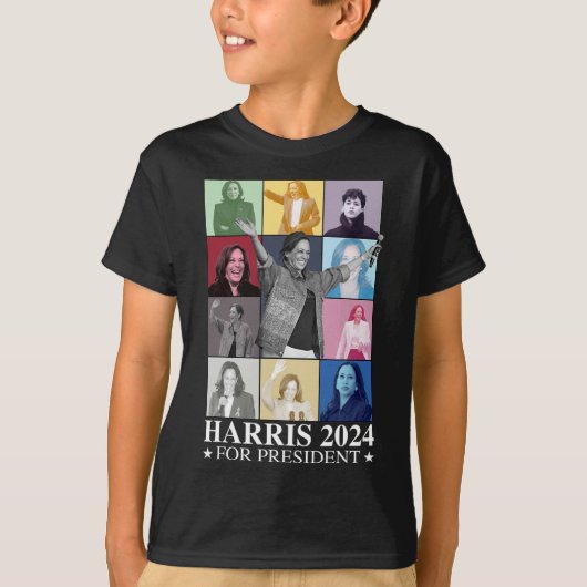 Kamala Harris 2024 Frau Präsidentin Wahldemokratin T-Shirt (Vorderseite)