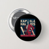 Kamala Harris 2024 - Führende Kraft im Design Button (Vorne & Hinten)