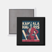 Kamala Harris 2024 - Führende Kraft im Design Magnet (Vorderseite/Rückseite)