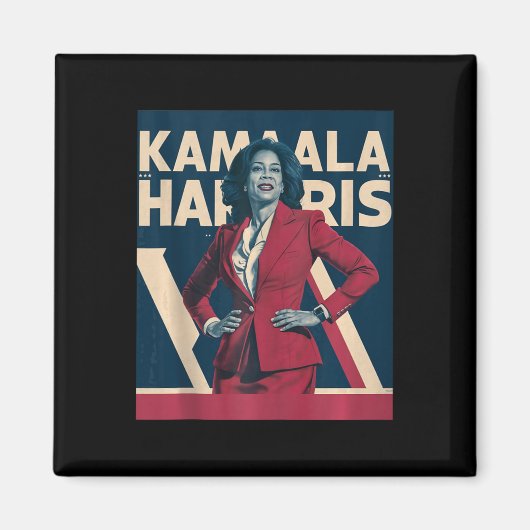 Kamala Harris 2024 - Führende Kraft im Design Magnet (Vorne)