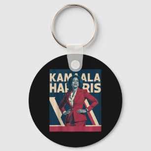 Kamala Harris 2024 - Führende Kraft im Design Schlüsselanhänger
