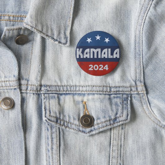 Kamala Harris 2024 für den Präsidenten Button (Beispiel)