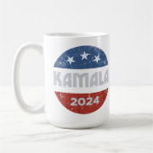 Kamala Harris 2024 für den Präsidenten Kaffeetasse (Links)