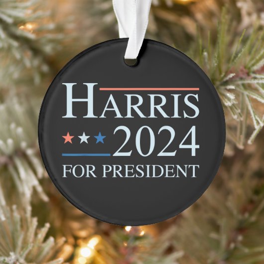 Kamala Harris 2024 für den Präsidenten Ornament (Baum)