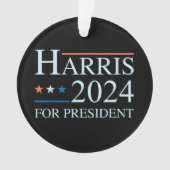 Kamala Harris 2024 für den Präsidenten Ornament (Vorderseite)