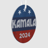 Kamala Harris 2024 für den Präsidenten Ornament (Vorderseite)